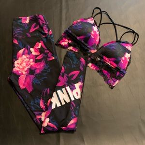 PINK Sports Leggings and Bra
